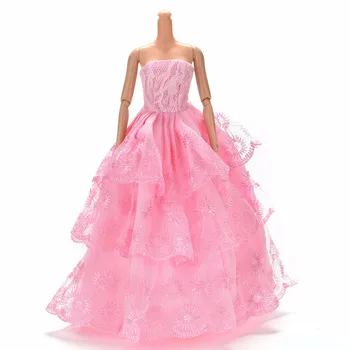 Elegantiškas Rankų Darbo Vasaros Nuotakos Suknelė Princesė Suknelė Drabužius Vestuves Suknelė Barbie Lėlės Acessories