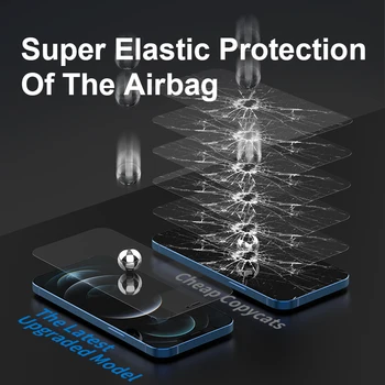 Ellie Aukštos raiškos Grūdintas Stiklas iPhone12 Mini Pro Max Stabdžių Blue-ray Screen Protector
