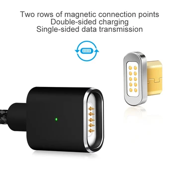 Elough E03 Magnetinio krovimo, Mikro USB Laido Xiaomi micro usb Magnetinio įkroviklio Kabelį, Skirtą 