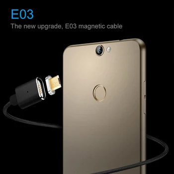 Elough E03 Magnetinio krovimo, Mikro USB Laido Xiaomi micro usb Magnetinio įkroviklio Kabelį, Skirtą 