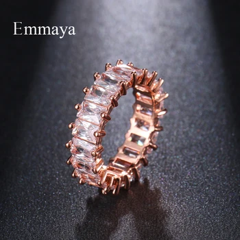 Emmaya Naujo Dizaino Klasikinio Stiliaus Išskirtinį Kubinių Akmens Žiedas, Moterų Paety Apdailos Prabangių Papuošalų Mados