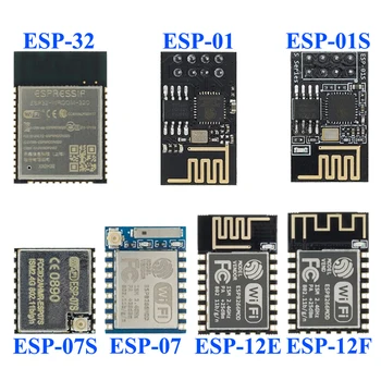 ESP8266 ESP-01 ESP-01S ESP-07 ESP-12E ESP-12F ESP-32 serijos WIFI bevielio ryšio modulis belaidis siųstuvas-imtuvas 2.4 G