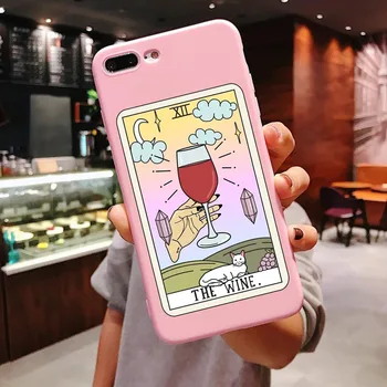 Estetinės Meno pica kavos Rožinės spalvos silikoninis Telefono dėklas Skirtas iPhone 12 Pro Max 2020 M X 6, 6s 7 8 Plus XS Max XR 11 Pro Max SE 5s Dangtis