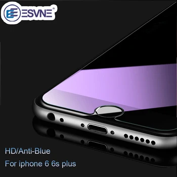 ESVNE 2.5 D 9H Kietumu HD Anti Mėlyna Šviesa Grūdintas Stiklas iPhone 6 Stiklo 6s 7 plius Screen Protector Apsauginės Stiklo Plėvelės