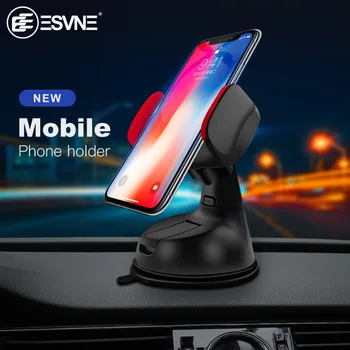 ESVNE Universalus prekinis, galinis Stiklo Kalno Automobilinis Telefono Laikiklis iPhone 8 7 X ląstelių Mobiliojo Telefono Laikiklis, Automobilio stovi paramos korinio ryšio telefono