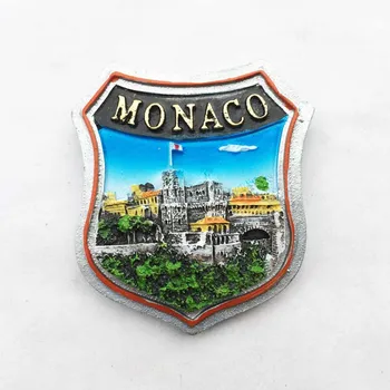 Europos Monakas Senovės Pilies Valdovų Rūmų Architektūros Orientyras Turizmo Suvenyrai Monte Cario Dervos Dekoratyvinis Magnetai Dovanų Idėjos