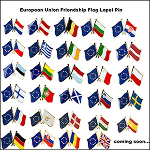 Europos Sąjungos Draugystė, Vėliavą, Ženklelį Atlapas Pin Pin, 1 vnt aikštelė