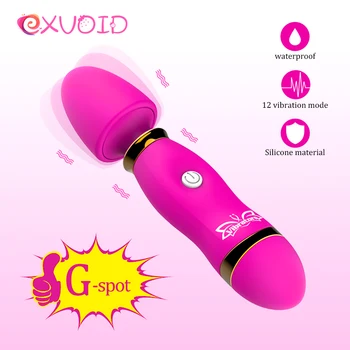 EXVOID Orgazmas AV Stick Klitorio Vibratoriai Stimuliuoja G-spot, Magic Wand Massager Dildo Vibratorius, Sekso Žaislai Moterims, Suaugusiems