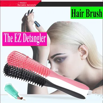 EZ Detangler Plaukų Šepetys Šukos Anti-Static Galvos Plaukų Šepetys Šukos Stilius Įrankiai Reguliuoti Plaukų Šepetys Galvos Masažas Hairbrush