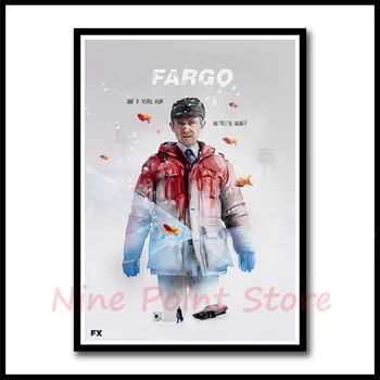 Fargo Balta Padengtas Popierius Filmų Plakatų Namų Puošybai Svetainės, Miegamojo Baras Namų Meno Markės Frameless