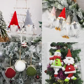 FENGRISE Kalėdos Navidad Noel Dovanos Linksmų Kalėdų Lėlės Pakabukas 2020 Kalėdinė Dekoracija Namuose Cristmas Ornamentu Naujųjų Metų 2021