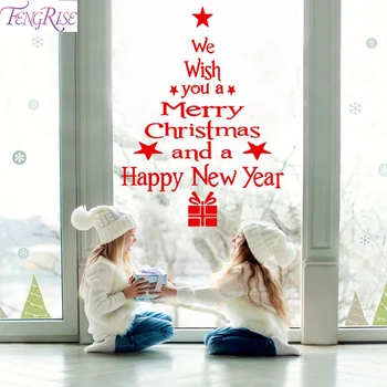 FENGRISE Santa Claus ir Kalėdų Lipdukai Kalėdų Dekoracijas Namuose Kalėdų Dovanos Cristmas Dekoro Noel Laimingų Naujųjų Metų 2020 m.