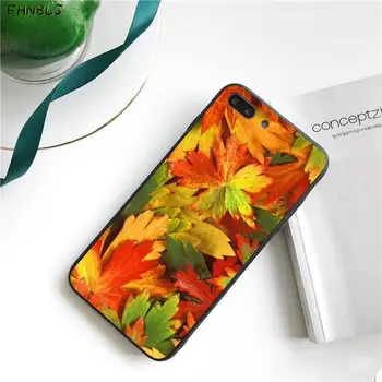 FHNBLJ Rudenį lapai rudenį fox moliūgų Helovinas Puikus Telefono dėklas skirtas iPhone 11 pro XS MAX 8 7 6 6S Plus X 5 5S SE 2020 XR