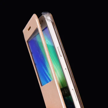 Flip Cover Odinis Telefono dėklas Samsung Galaxy A3 A5 A7 2016 3 5 7 SM A310F A510F A710F SM-A310F SM-A510F Skaidrus Langas