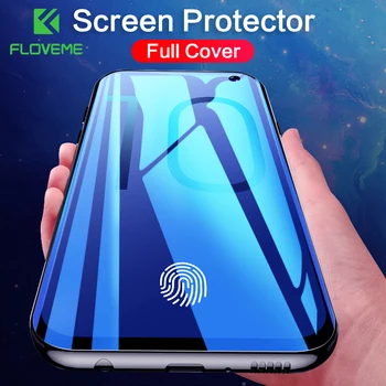 FLOVEME Pilnas draudimas Screen Protector for Samsung Galaxy S10 S8 S9 S10 Plius S10e Pastaba 8 9 3D Išlenkti Minkšta Apsaugine Plėvele (Ne Stiklo