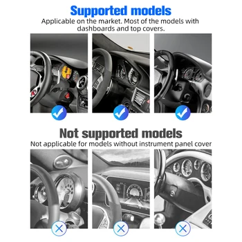 FONKEN Automobilinis Telefono Laikiklis Klipas Universalus pagalbos Telefono Automobilių GPS Navigacijos prietaisų Skydelio Mobiliojo Telefono Stovas Xiaomi Redmi 9 Pro