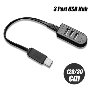 FONKEN USB Hub 2.0 MultiUSB Splitter Adapterio Kabelis 1,2 m, 0,3 m Mini Centru, PC Nešiojamas USB Gyv Kabelio ilgintuvas Kompiuterių Priedai