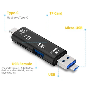 FONKEN USB Kortelių Skaitytuvas Micro-USB 