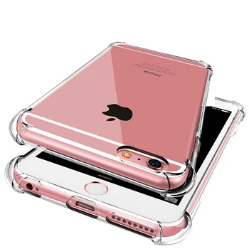 Funda Aišku, oro Pagalvė Silikoninis Telefono dėklas Skirtas iPhone 11 Pro X XR XS Max SE 2020 7 8 6S Plius Prabanga atsparus smūgiams Apsaugos Galinį Dangtelį