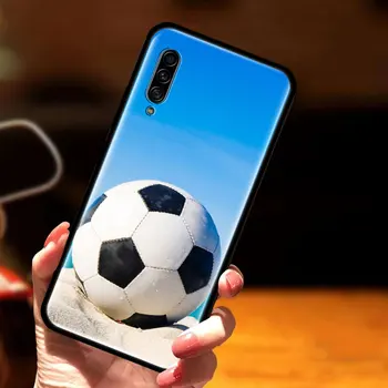 Futbolas, Futbolo Silikoninis Galinio Dangtelio Samsung Galaxy A51 A71 A10 A10e A20 A30 A40 A50 A70 A11 A21 A31 A41 TPU Telefono dėklas Couqe