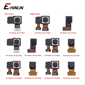 Galiniai Pagrindinis ir Priekyje Atsukta Kamera Flex Kabelis, Remontas, Dalys HuaWei Honor 7C, 7A Pro Galinį Didelis Mažas Selfie Modulis Juostelės