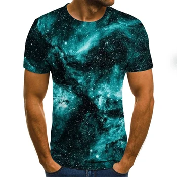 Gamtos tema, vyriški T-shirt vasaros atsitiktinis viršūnes 3D atspausdintas T-shirt vyriški O-kaklo marškinėliai žvejybos atsitiktinis marškinėliai plius dydis streetwear