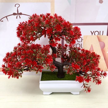 Ganoderma Medžio Lotus Pušis Modeliavimas Gėlių Dirbtinis Augalas Bonsai Netikrą Žalia Vazoninių Augalų Ornamentais Namų Dekoro Amatų