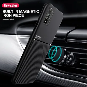 Garbės 10 x lite atveju odos tekstūra magnetinio automobilio savininkas telefono dangteliai honor10xlite honor10 lite atveju garbę 10x lite šviesos