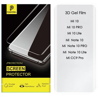 Gelis Apsauginės Plėvelės Xiaomi mi-10 pastaba Pilnas draudimas Hidrogelio Kino Xiomi 10 Pastaba Lite High Clear Screen Protector