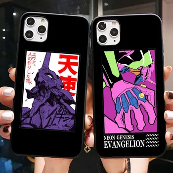 Genesis Evangelion Anime Telefoną Atveju iPhone12MI NI X XR XS 11 Pro MAX 7 8 Plius 12ProMAX 6PIUS 5SCover