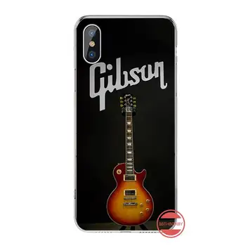 Gibson Gitara Telefono Case Cover For iphone 4 4s 5 5s 5c se 6 6s 7 8 plus x xs xr 11 pro max