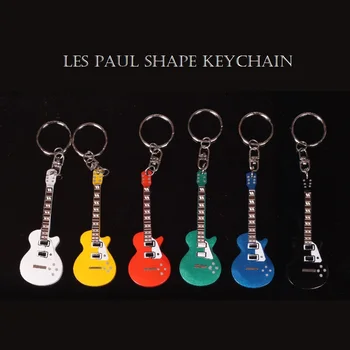 Gitara Mediniai Key chain Mini Miniatiūrinė Gitara Keychain Įvairių Formų, Flying V 