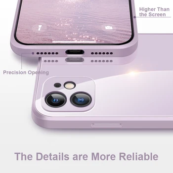 Grūdintas Stiklas Telefono dėklas Skirtas iPhone 11 12 Pro Max 12 X Mini XS MAX Apima, 