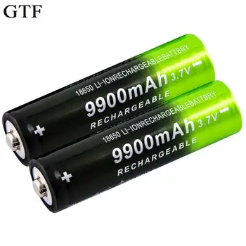 GTF), 3,7 V 18650 9900mAh daugkartinio Įkrovimo Baterija Didelės Talpos Li-ion daugkartinio Įkrovimo Baterija Žibintuvėlį, Fakelą žibintai, Baterija