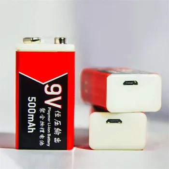 GTF 9V 500mAh Li-polimero USB Baterija Įkraunama ličio baterija Multimetras Mikrofonas, Nuotolinio Valdymo Žaislas lašas laivybos
