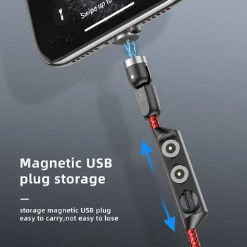 GTWIN Magnetinio Plug Lauke Įkrovimo Adapterio Kištuką Atveju 8 Pin Tipas C Micro USB Magnetas Mokestis Vielos Jungtis Talpykla