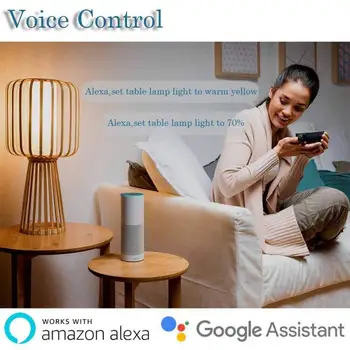 GU10 5W WiFi Smart Lemputės, LED Lempos programa veikia Su Alexa, Google 