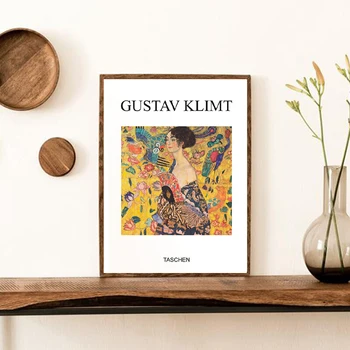 Gustav Klimt Meno Parodos Plakatas Derliaus Klasikinis Kūrinys Drobė Spausdinti Abstrakčiosios Tapybos Sienos Nuotrauka Kambarį Namų Dekoro