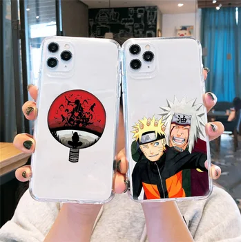 GYKZ Mielas Animacinių filmų Naruto Sasuke Telefono dėklas Skirtas iPhone XS MAX XR 11 Pro 7 SE 2020 X 8 6Plus Japonija, Anime, Aišku, Minkštas Silikoninis Dangtelis