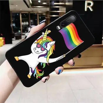 Gėjų, Lesbiečių LGBT Vaivorykštė Pasididžiavimas Telefono dėklas Padengti Huawei P40 30 P20 lite Pro Mate 20 Pro P Smart 2019 ministras