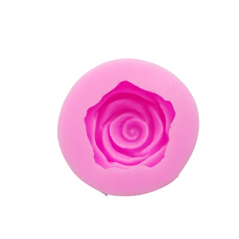 Gėlė Žydi Rožės formos Silikoninis Minkštas Muilas 3D Torto Formą Keksiukų Želė Saldainiai, Šokoladas Apdailos Kepimo Įrankis, Liejimo formos
