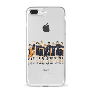 Haikyuu Hinata išpuolių Anime Minkštos TPU TPU Silikoninis Telefono dėklas Skirtas iPhone 11 12 Mini Pro XS MAX 6 7 8 Plius XR 2020SE Fundas Coque
