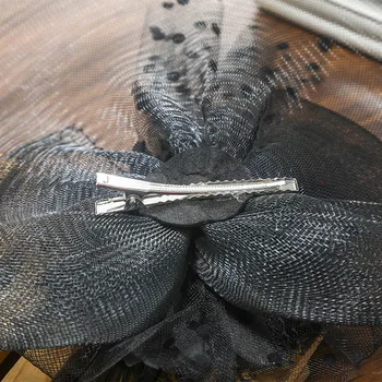 Haimeikang Lady Elegantiškas Fascinator Skrybėlę Įrašus Moterų Plaukų Segtukai Žiedų, Plaukų Aksesuarų, Vestuvių Bažnyčioje Skrybėlę Kokteilis Plunksnų Galvos Apdangalai