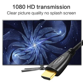 HDMI Kabelis, 1080p 3D HDMI į HDMI Auksą, Sidabrą, Laidas HDMI Splitter Kabelis, HDTV PS4 Splitter Switcher 0,5 m 1m 2m 5m 10m, 15m 20m