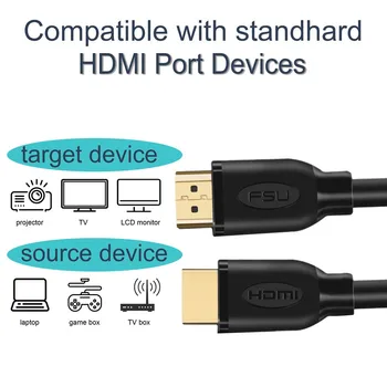 HDMI Kabelis 4K 2.0 HDMI Kabelis, HDMI į HDMI Kabelis 1m 2m 3m 5m 8m 15m HDMI Splitter Perjungti TV Nešiojamas PS3 Projektorius