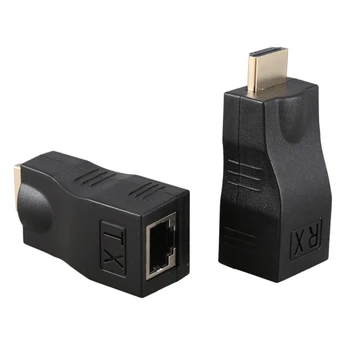 Hdmi, rj45 4K 3D, HDMI 1.4 30M Plėstuvu, RJ45 Virš Cat 5e/6 Tinklo LAN Ethernet Adapter