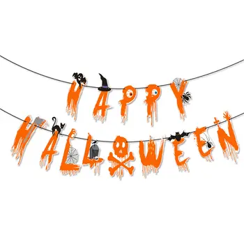 Helovinas Šalis Popieriaus Plokštė Šiaudų Vienkartiniai Indai, Apdailos Happy Halloween Reklama Dovanų Maišelis Lipdukas HA001