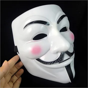 Helovinas Šalis V for Vendetta Mask Anonimas Guy Fawkes Išgalvotas Suaugusiųjų Kostiumo Aksesuaras Šalies Cosplay Helovinas Kaukės