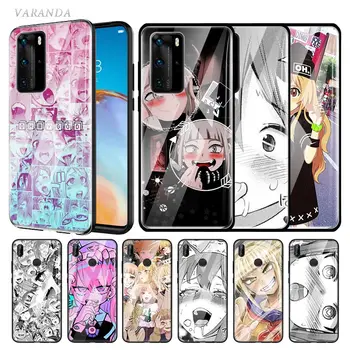 Hentai Harajuku Anime Mergina Stiklo Atveju, Huawei P20 30 P40 Lite E P Smart Z 2019 Mate 10 Pro 20 X Cubre Grūdintas Telefono Capas