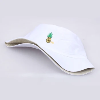 Hip-Hop Žvejys Panamos Skrybėlės Siuvinėjimo skrybėlę Lauko Vasaros Kelionių Žvejo Skrybėlę Karšto Atsitiktinis Vyrai Moterys Ananasų Kibiro Kepurę